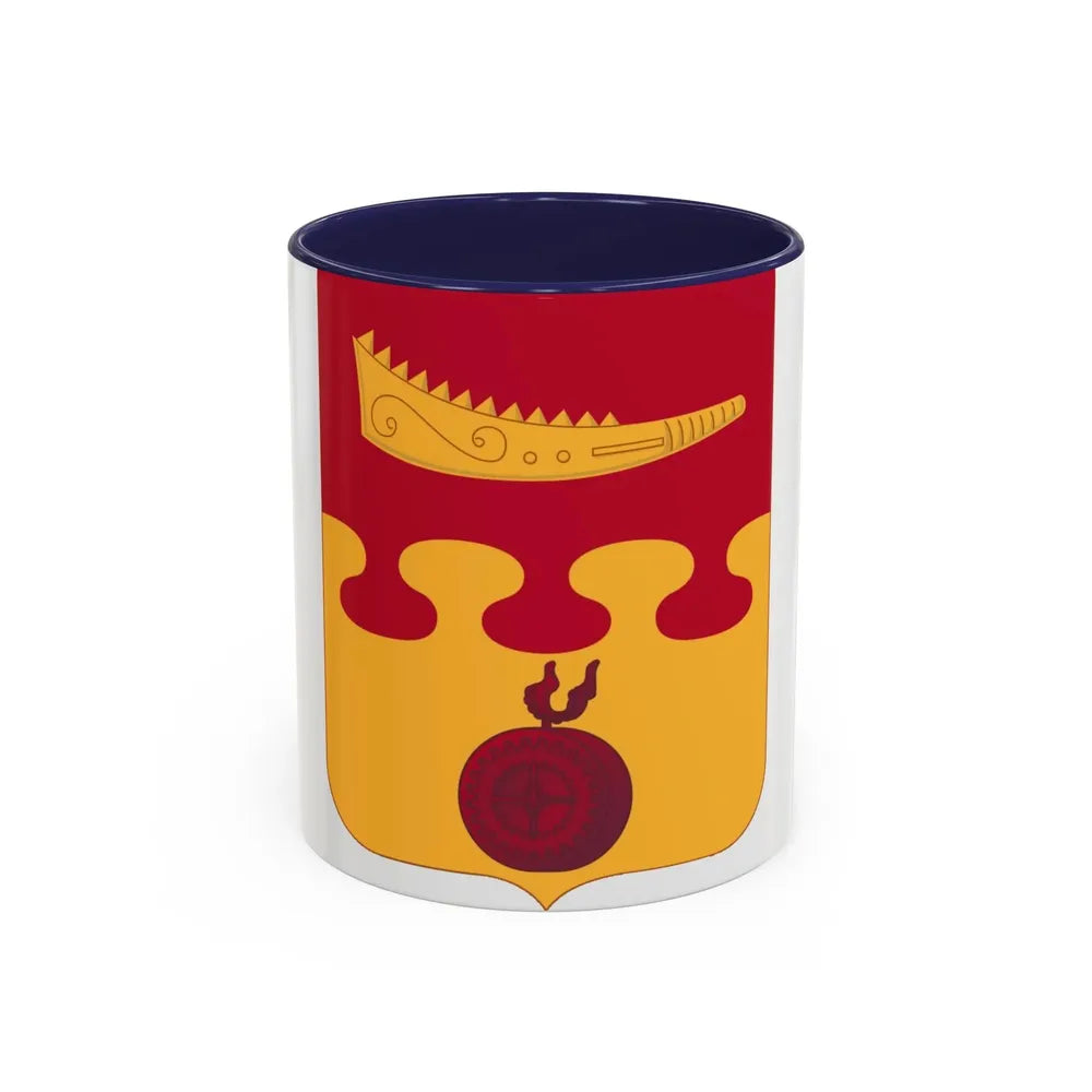 675th Airborne Field Artillery Battalion v2 (U.S. Army) Accent Coffee Mug 11oz Navy - Go Mug Yourself