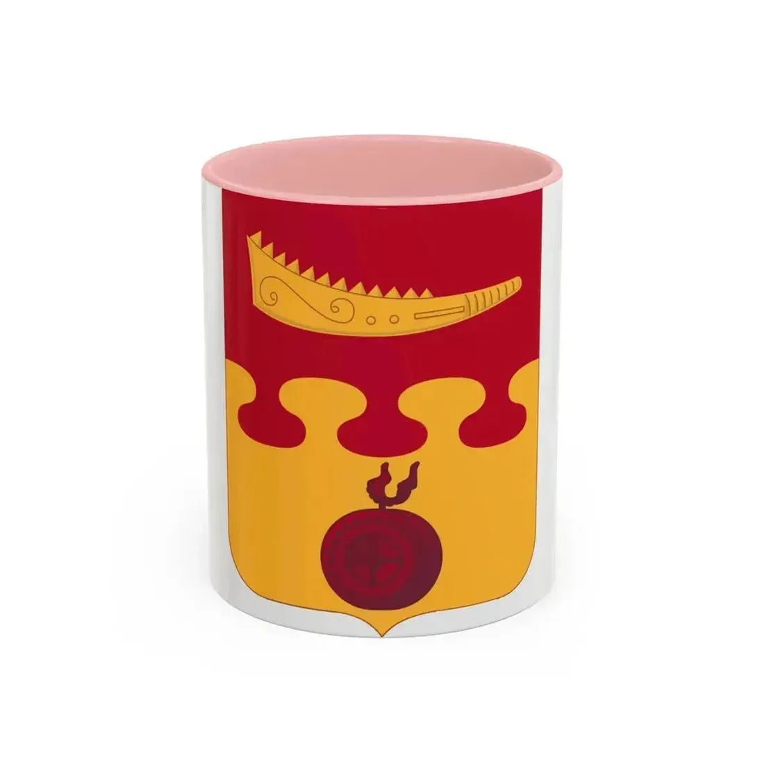 675th Airborne Field Artillery Battalion v2 (U.S. Army) Accent Coffee Mug 11oz Pink - Go Mug Yourself