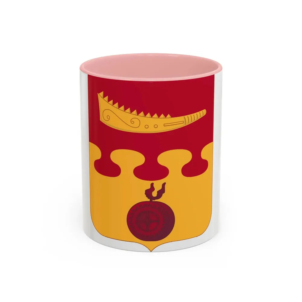 675th Airborne Field Artillery Battalion v2 (U.S. Army) Accent Coffee Mug 11oz Pink - Go Mug Yourself