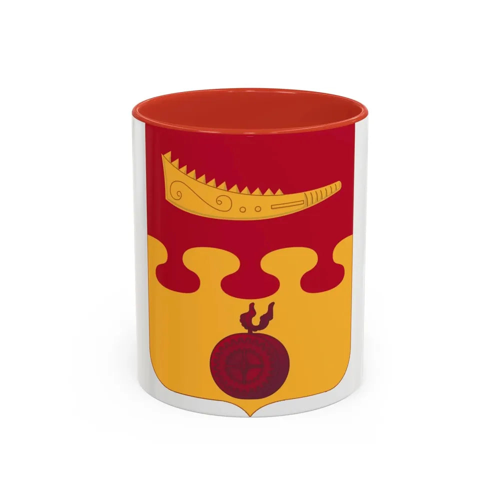 675th Airborne Field Artillery Battalion v2 (U.S. Army) Accent Coffee Mug 11oz Red - Go Mug Yourself