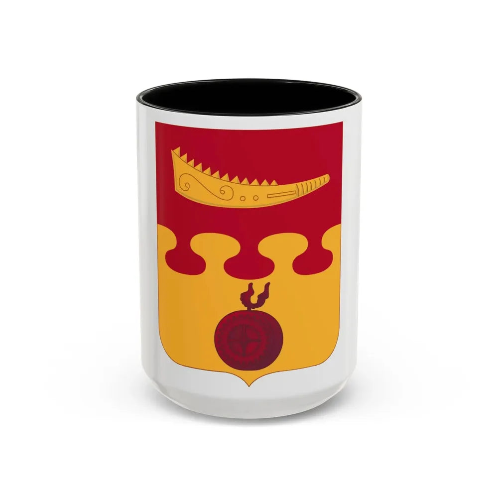 675th Airborne Field Artillery Battalion v2 (U.S. Army) Accent Coffee Mug 15oz Black - Go Mug Yourself