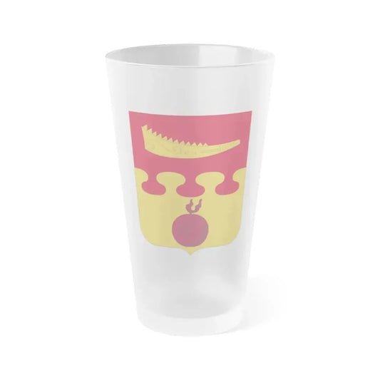 675th Airborne Field Artillery Battalion v2 (U.S. Army) Frosted Pint Glass 16oz 16oz Frosted - Go Mug Yourself
