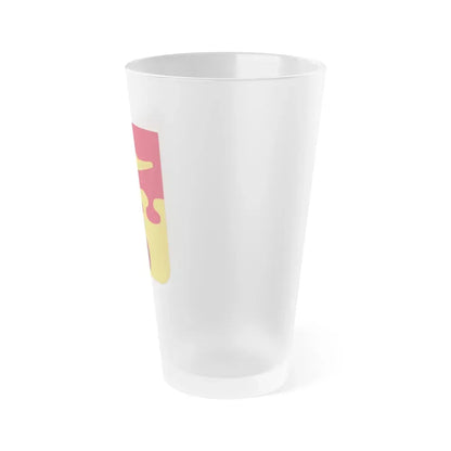 675th Airborne Field Artillery Battalion v2 (U.S. Army) Frosted Pint Glass 16oz - Go Mug Yourself