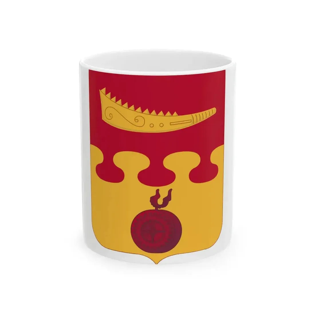 675th Airborne Field Artillery Battalion v2 (U.S. Army) White Coffee Mug 11oz - Go Mug Yourself