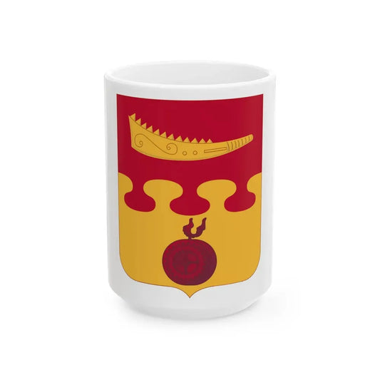 675th Airborne Field Artillery Battalion v2 (U.S. Army) White Coffee Mug 15oz - Go Mug Yourself