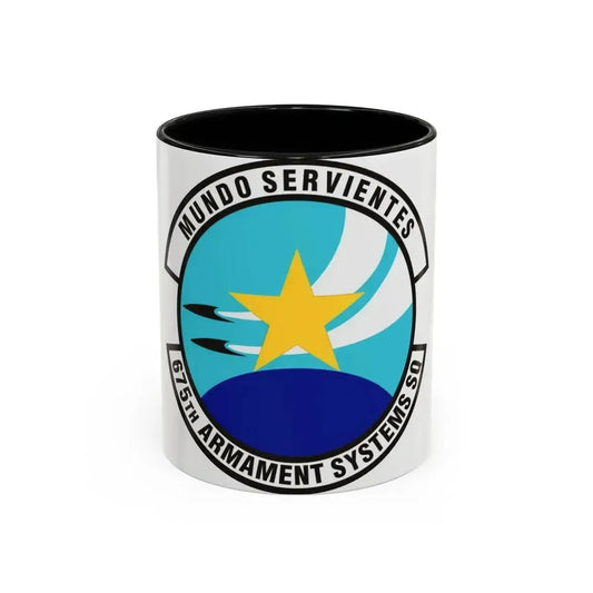 675th Armament Systems Squadron (U.S. Air Force) Accent Coffee Mug 11oz Black - Go Mug Yourself