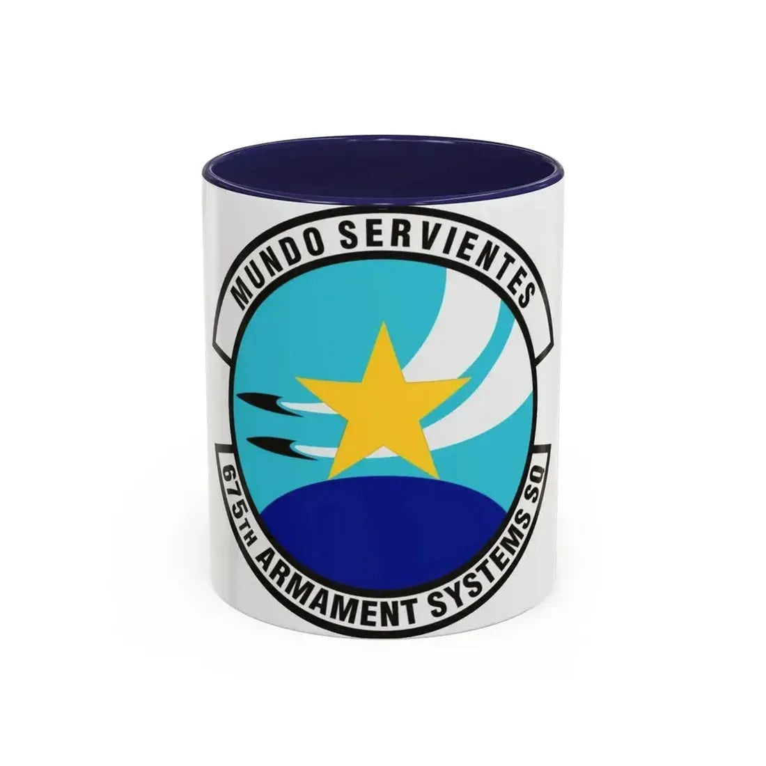 675th Armament Systems Squadron (U.S. Air Force) Accent Coffee Mug 11oz Navy - Go Mug Yourself
