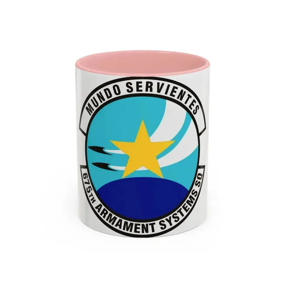 675th Armament Systems Squadron (U.S. Air Force) Accent Coffee Mug 11oz Pink - Go Mug Yourself