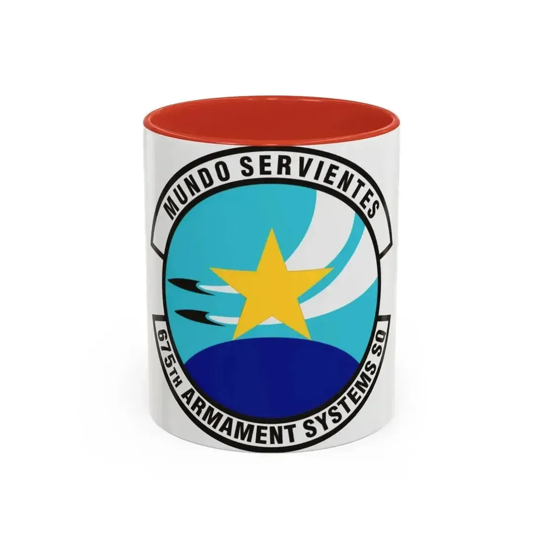675th Armament Systems Squadron (U.S. Air Force) Accent Coffee Mug 11oz Red - Go Mug Yourself