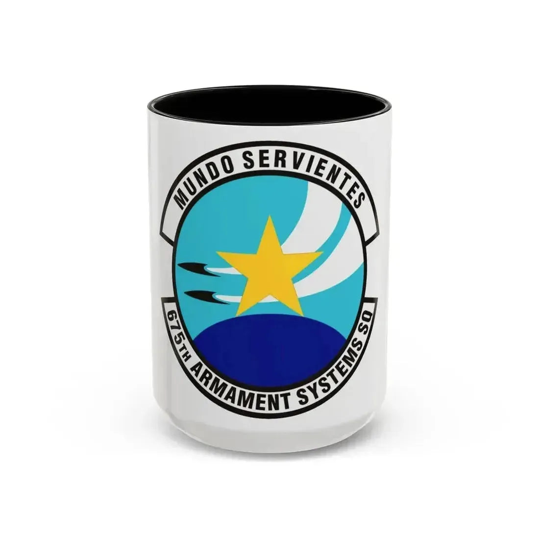 675th Armament Systems Squadron (U.S. Air Force) Accent Coffee Mug 15oz Black - Go Mug Yourself