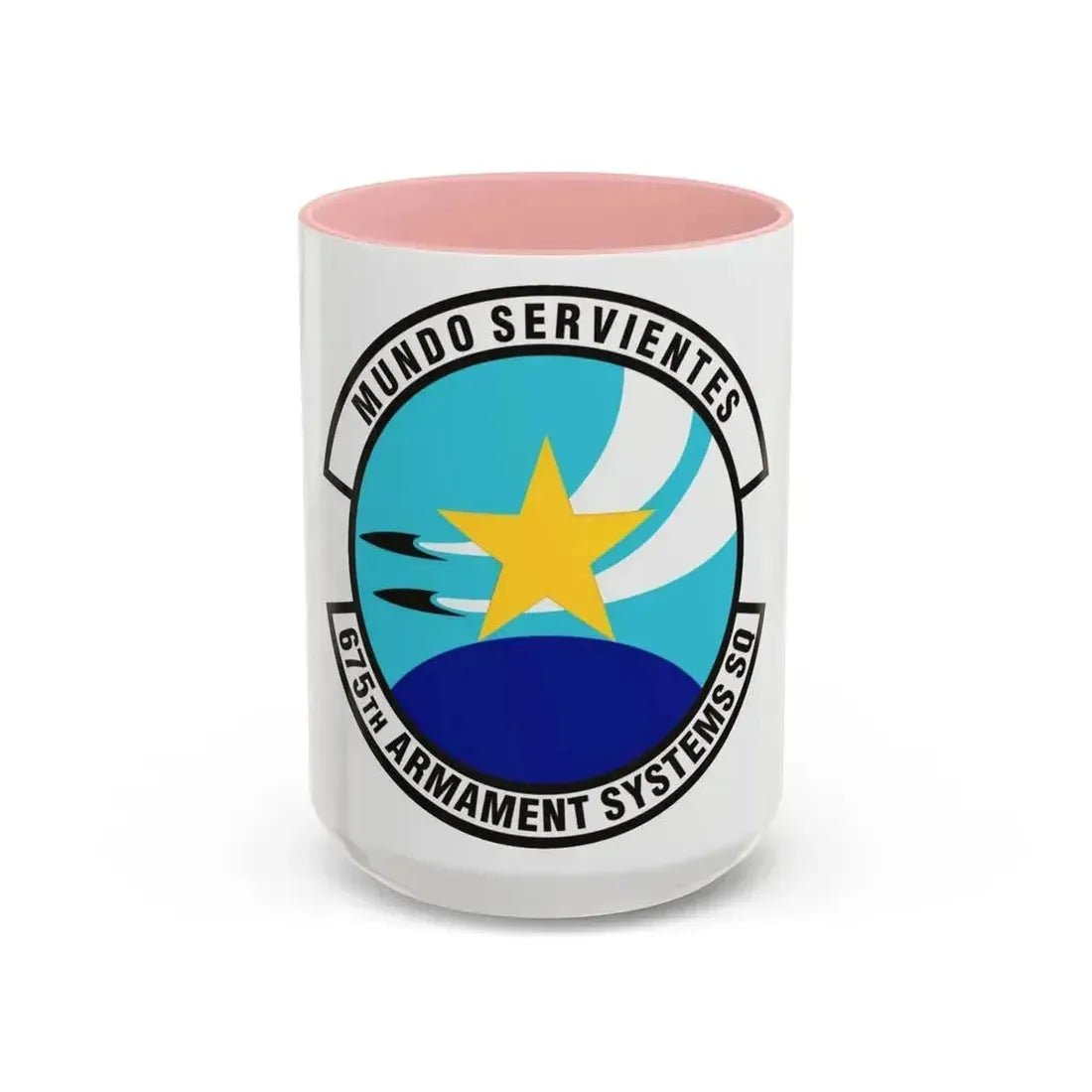 675th Armament Systems Squadron (U.S. Air Force) Accent Coffee Mug 15oz Pink - Go Mug Yourself
