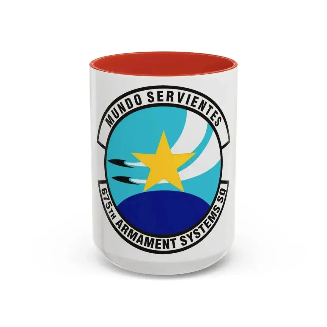 675th Armament Systems Squadron (U.S. Air Force) Accent Coffee Mug 15oz Red - Go Mug Yourself