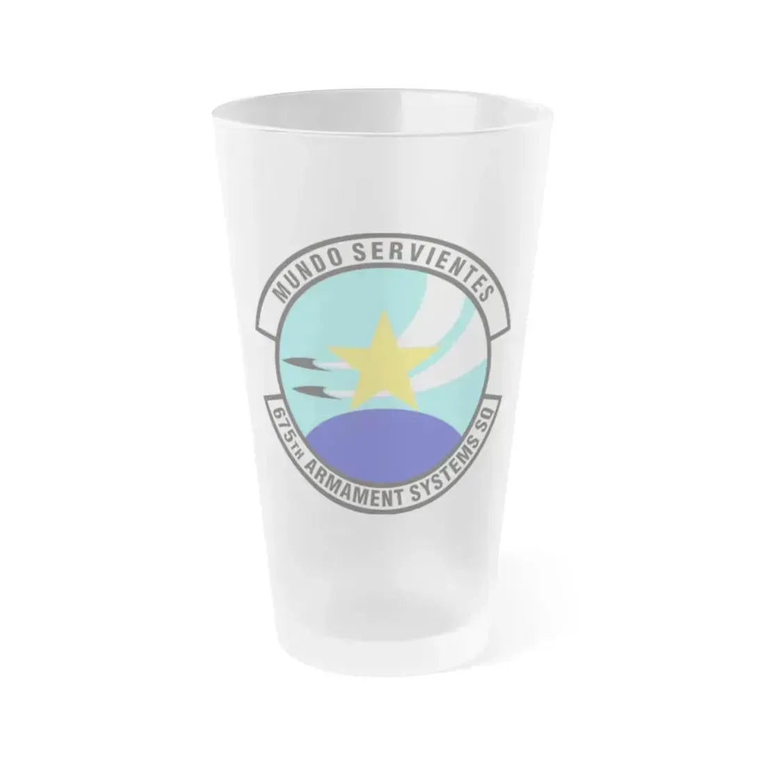 675th Armament Systems Squadron (U.S. Air Force) Frosted Pint Glass 16oz 16oz Frosted - Go Mug Yourself