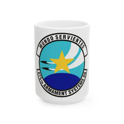 675th Armament Systems Squadron (U.S. Air Force) White Coffee Mug 15oz - Go Mug Yourself