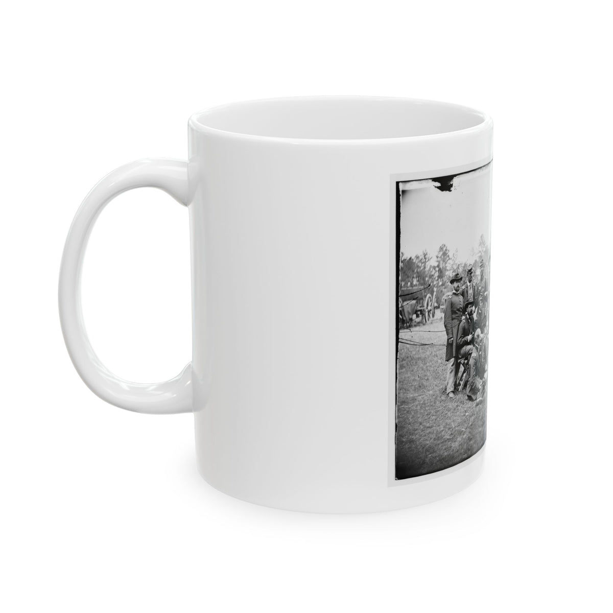 Fair Oaks, Va., Vicinity. Brigade Officers Of The Horse Artillery Commanded By Lt. Col. William Hays (U.S. Civil War) White Coffee Mug