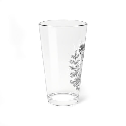 Coat of arms of Venezuela 1954 Monochrome (Venezuela) (Coat of Arms) Pint Glass 16oz