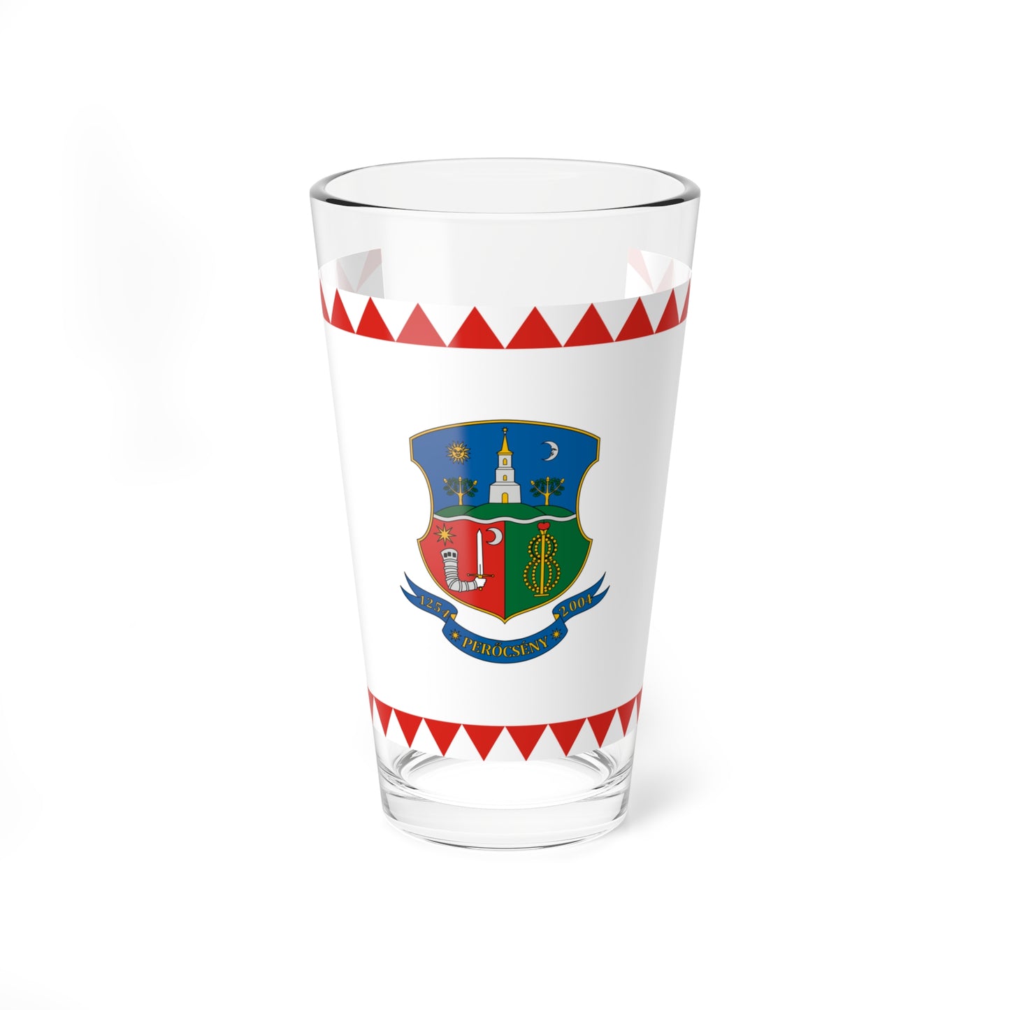 Flag of Perocseny (Hungary) Pint Glass 16oz