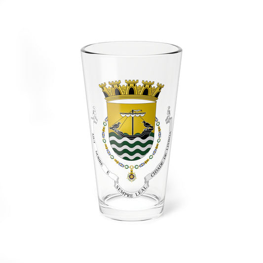 Crest of Lisboa unofficial (Portugal) (Coat of Arms) Pint Glass 16oz