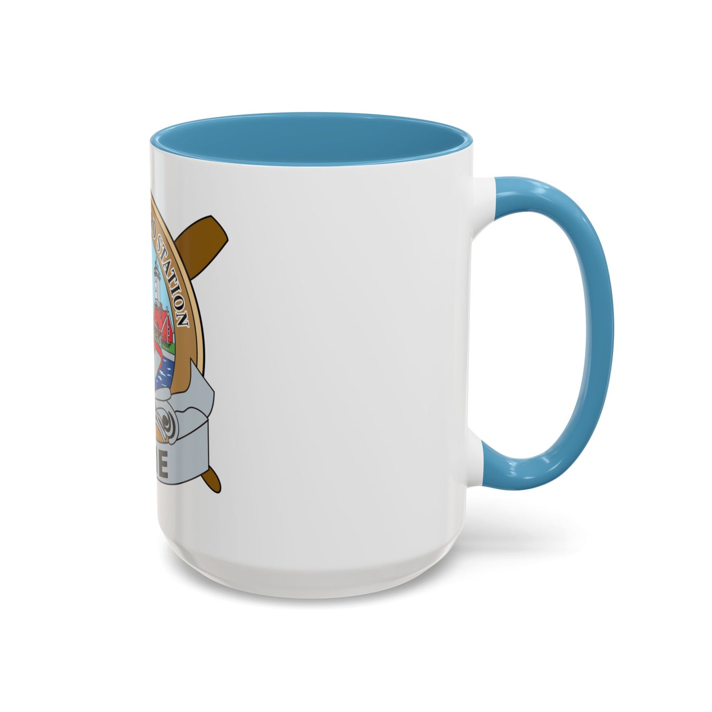 USCG Station Erie (U.S. Coast Guard) Accent Coffee Mug