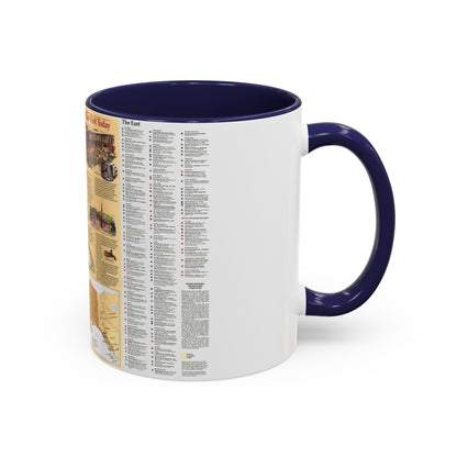 North America - Indian America - What You Can Visit Today (1991) (Map) Accent Coffee Mug