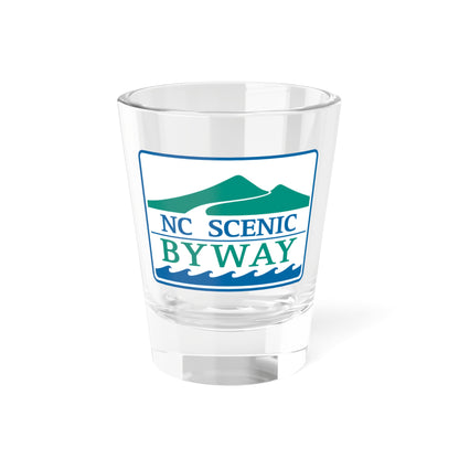 North Carolina Scenic Byway (North Carolina) (Road Sign) Shot Glass 1.5oz