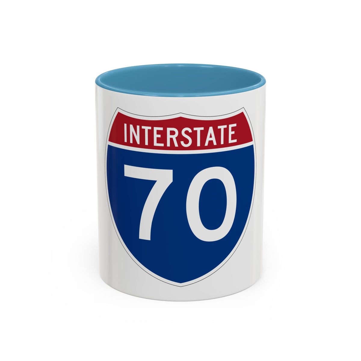 Interstate 70 (U.S. Highways) Accent Coffee Mug