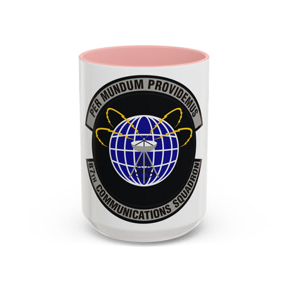 87th Communications Squadron (U.S. Air Force) Accent Coffee Mug