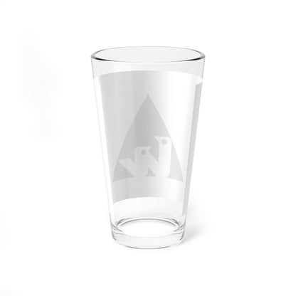Flag of Nishi Ward Sapporo Hokkaido (Japan) Pint Glass 16oz
