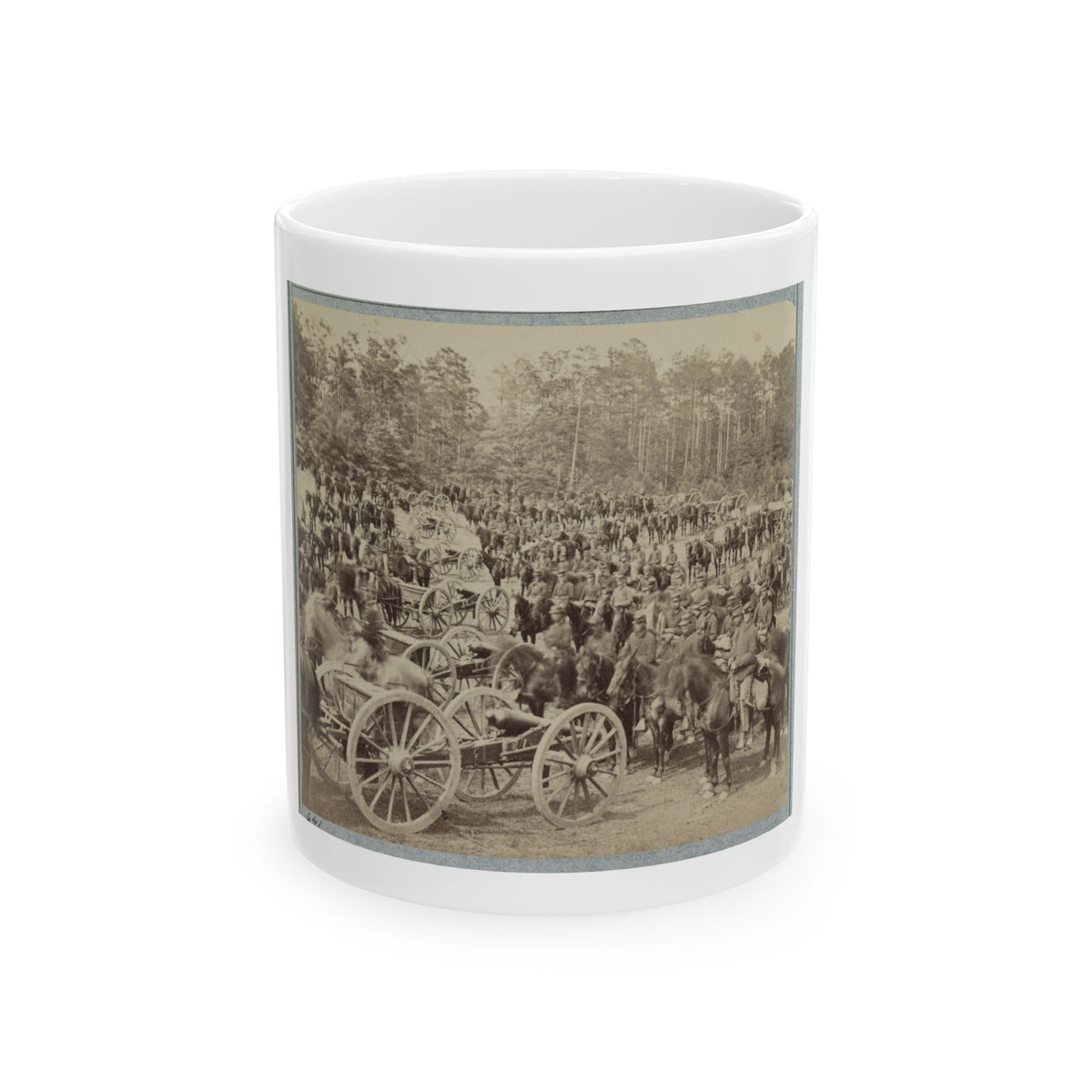 Benson's Horse Battery (M. 2d U.S. Art'y) Near Fair Oaks, Va., June 1862 (U.S. Civil War) White Coffee Mug