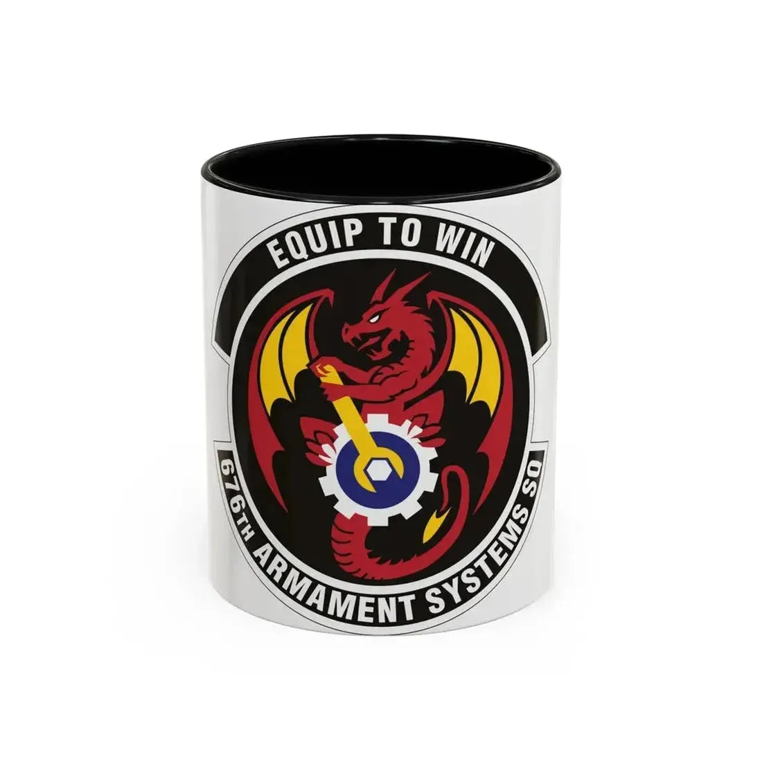 676th Armament Systems Squadron (U.S. Air Force) Accent Coffee Mug 11oz Black - Go Mug Yourself
