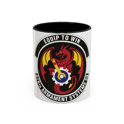676th Armament Systems Squadron (U.S. Air Force) Accent Coffee Mug 11oz Black - Go Mug Yourself