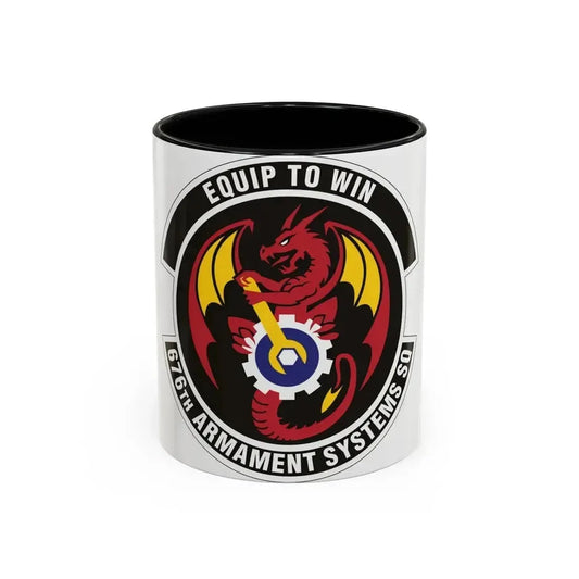 676th Armament Systems Squadron (U.S. Air Force) Accent Coffee Mug 11oz Black - Go Mug Yourself