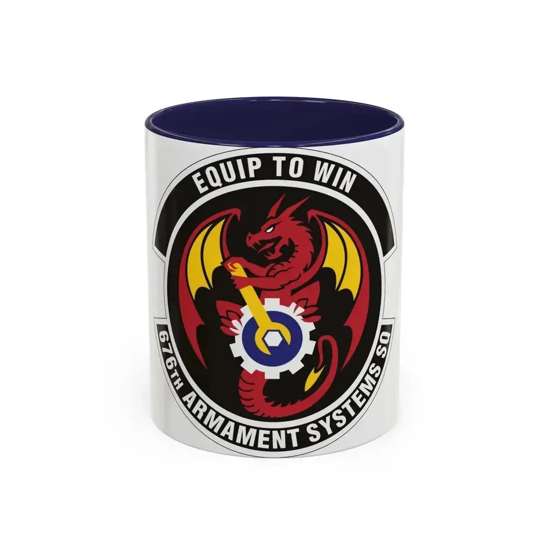 676th Armament Systems Squadron (U.S. Air Force) Accent Coffee Mug 11oz Navy - Go Mug Yourself