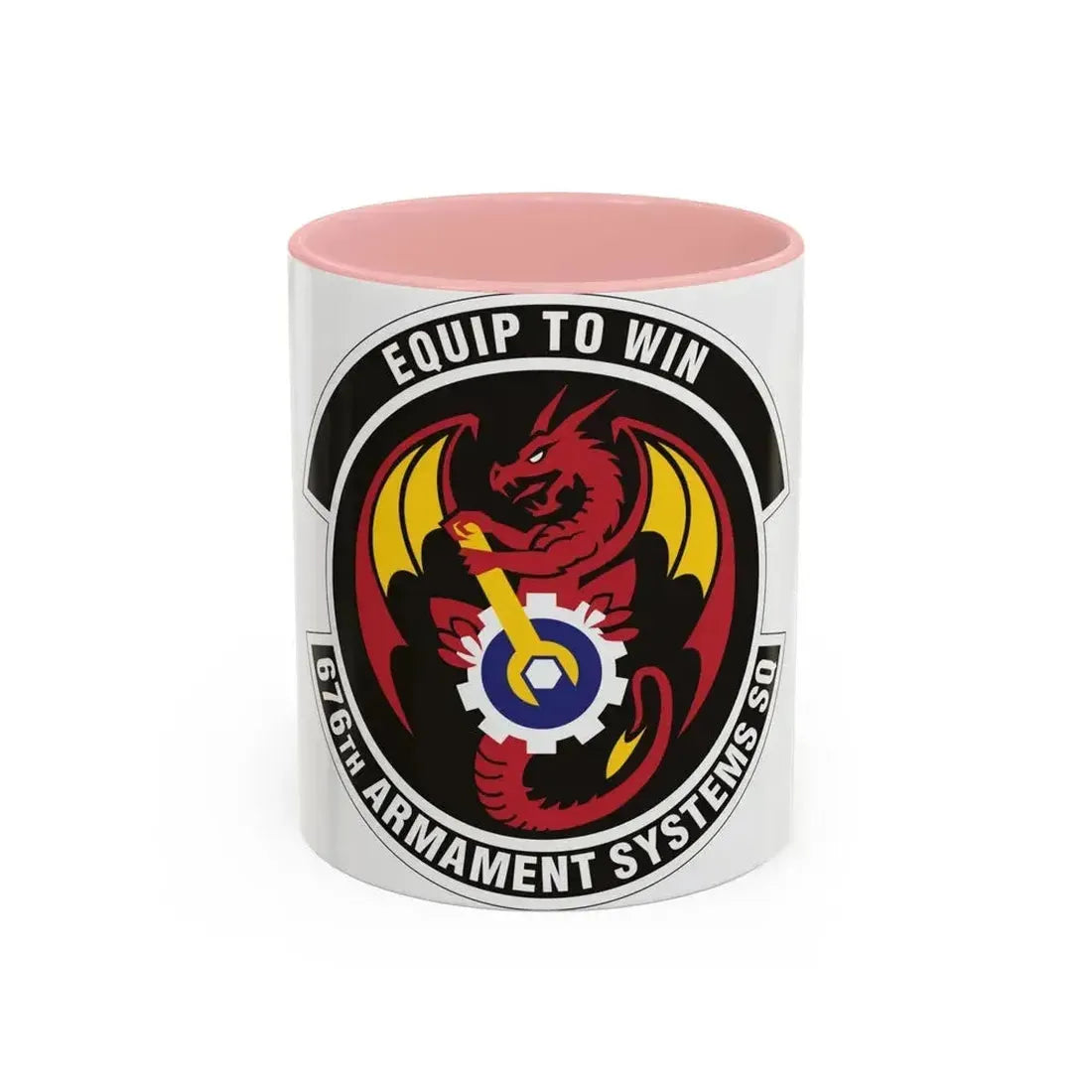 676th Armament Systems Squadron (U.S. Air Force) Accent Coffee Mug 11oz Pink - Go Mug Yourself