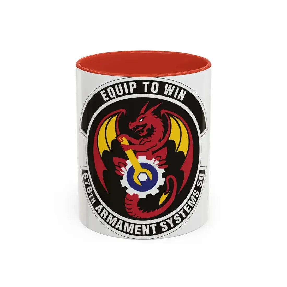 676th Armament Systems Squadron (U.S. Air Force) Accent Coffee Mug 11oz Red - Go Mug Yourself