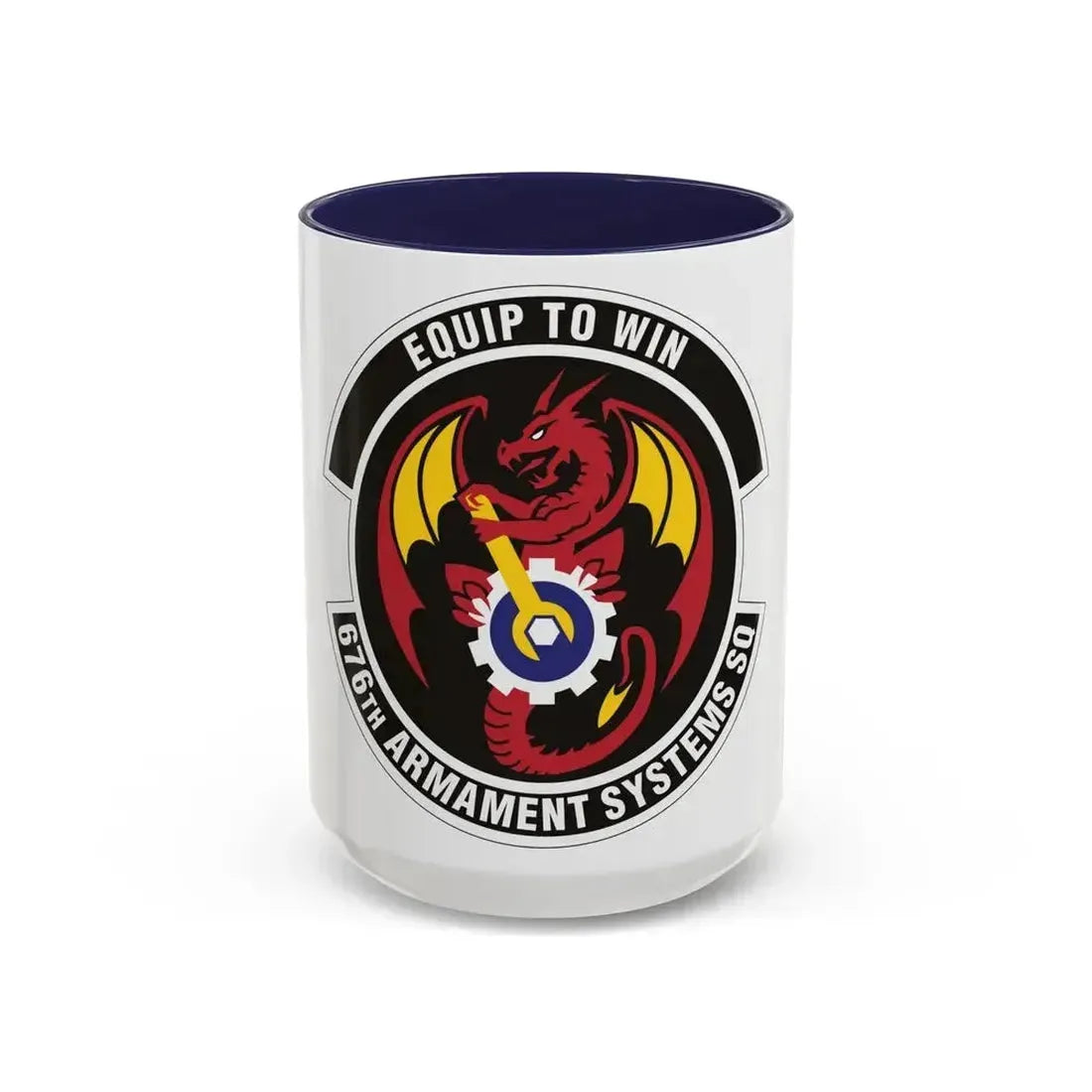 676th Armament Systems Squadron (U.S. Air Force) Accent Coffee Mug 15oz Navy - Go Mug Yourself