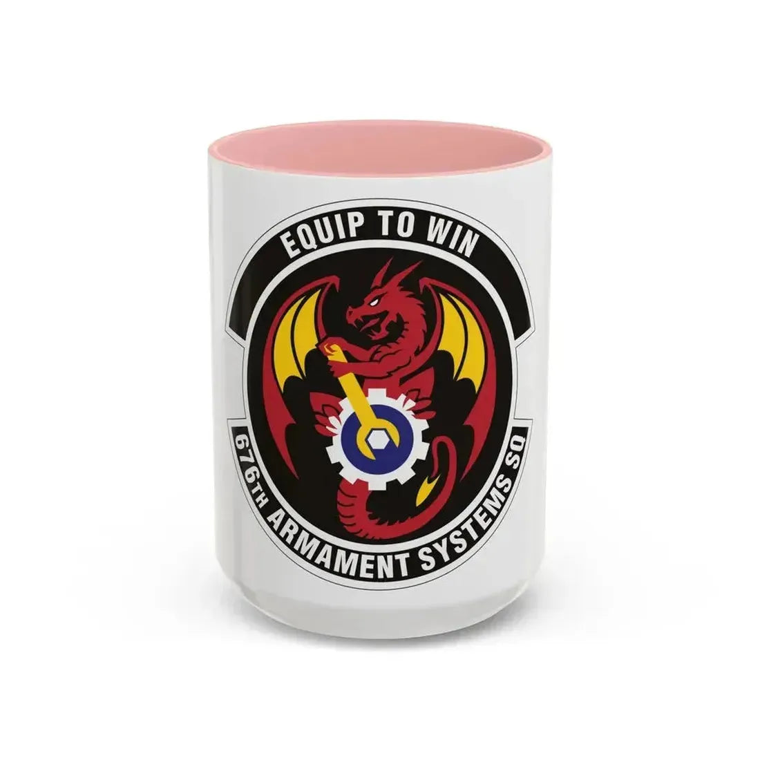 676th Armament Systems Squadron (U.S. Air Force) Accent Coffee Mug 15oz Pink - Go Mug Yourself