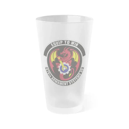 676th Armament Systems Squadron (U.S. Air Force) Frosted Pint Glass 16oz 16oz Frosted - Go Mug Yourself