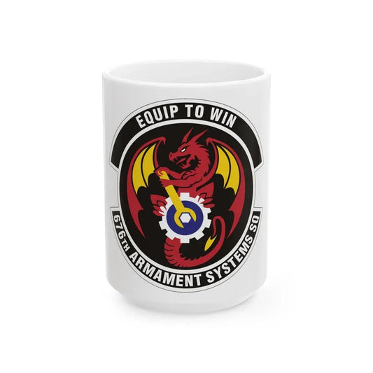 676th Armament Systems Squadron (U.S. Air Force) White Coffee Mug 15oz - Go Mug Yourself