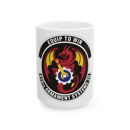 676th Armament Systems Squadron (U.S. Air Force) White Coffee Mug 15oz - Go Mug Yourself