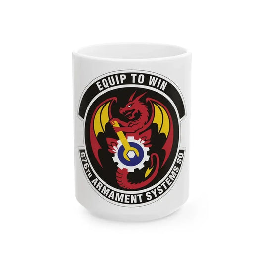 676th Armament Systems Squadron (U.S. Air Force) White Coffee Mug 15oz - Go Mug Yourself