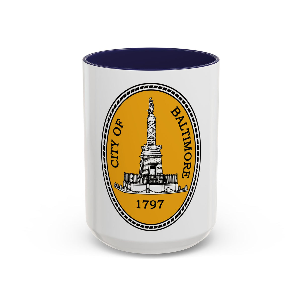 Seal of Baltimore Maryland - Accent Coffee Mug