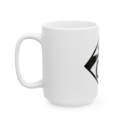 N-00 1950s template (Nebraska) (Road Sign) White Coffee Mug