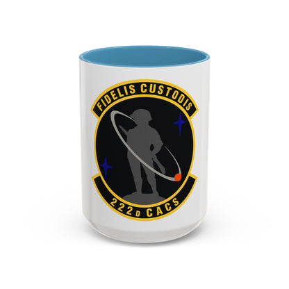 222d Command & Control Squadron (U.S. Air Force) Accent Coffee Mug