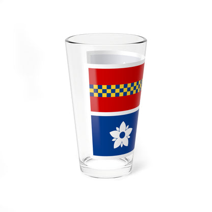 Flag of Leesburg Virginia (United States) Pint Glass 16oz