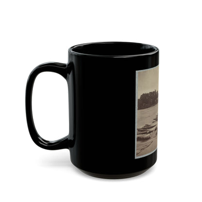 Boteler's Ford, Potomac River Near Shepherdstown. Point At Which Confederate Army Crossed After Battle Of Antietam (U.S. Civil War) Black Coffee Mug