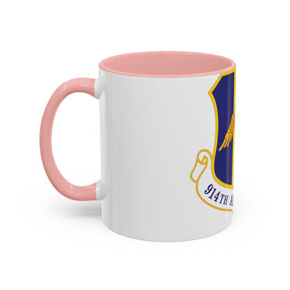 914th Airlift Wing (U.S. Air Force) Accent Coffee Mug