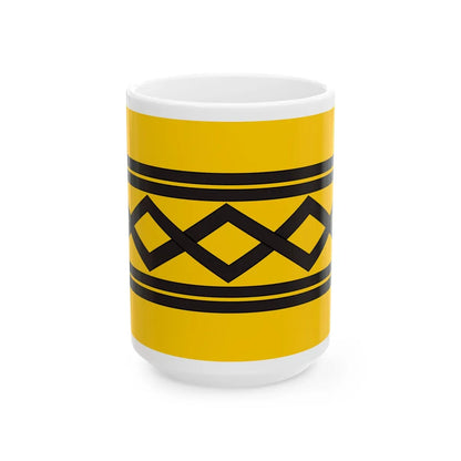 Flag of West Midlands County UK - White Coffee Mug-15oz-Go Mug Yourself