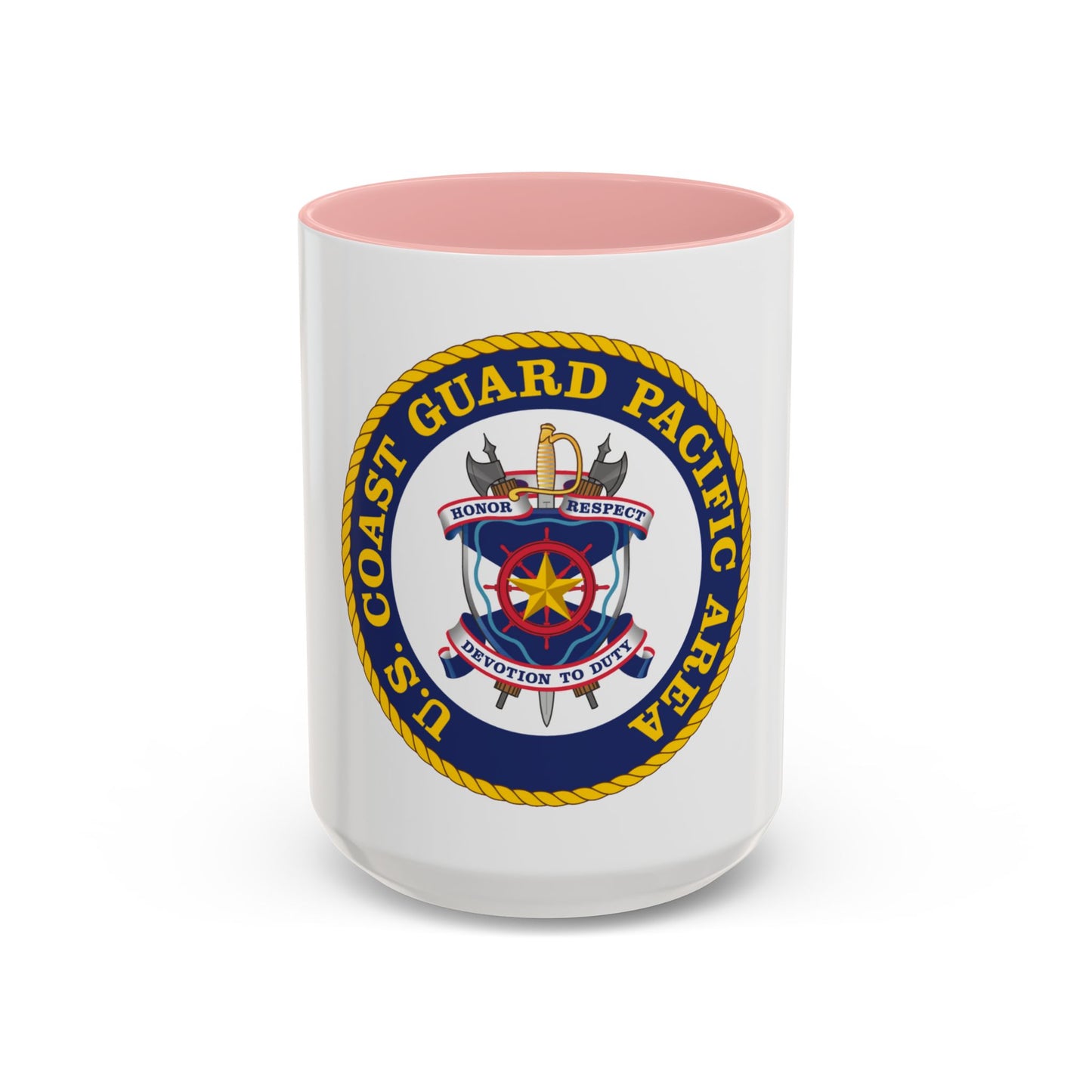 USCG Pacific Area (U.S. Coast Guard) Accent Coffee Mug