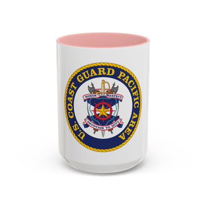 USCG Pacific Area (U.S. Coast Guard) Accent Coffee Mug